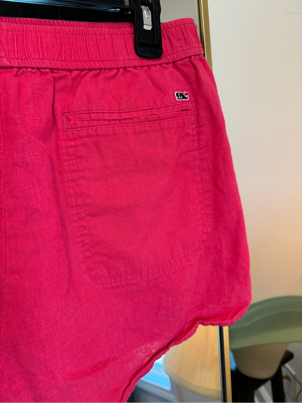Vineyard Vines Women's Bright Pink Elastic-Waist Athletic Shorts
